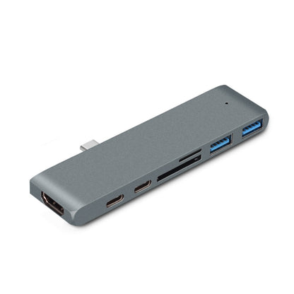 TYPE-C To 4K HDMI HUB Docking Station TF/SD Card Reader For MacBook Pro, Grey, Silver