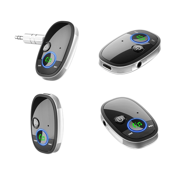 Car Bluetooth Receiver Music Player Wireless Audio Converter, Black