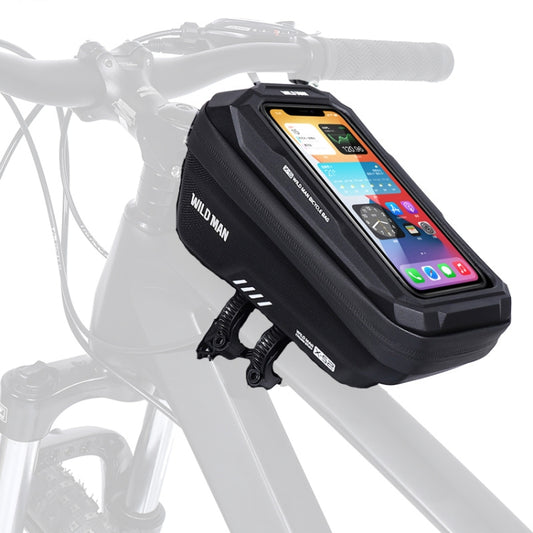 Sacoche de vélo WILD MAN XS2 1L en EVA rigide, imperméable, XS2 (Noir), XS2 (Noir Rouge)