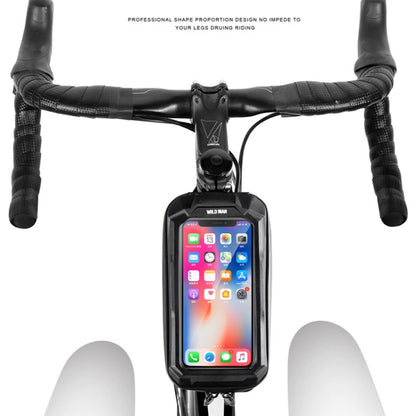 Sacoche de vélo WILD MAN XS2 1L en EVA rigide, imperméable, XS2 (Noir), XS2 (Noir Rouge)