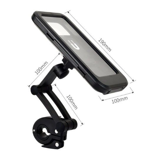 Support de téléphone portable pour vélo VTT, sac étanche, Noir