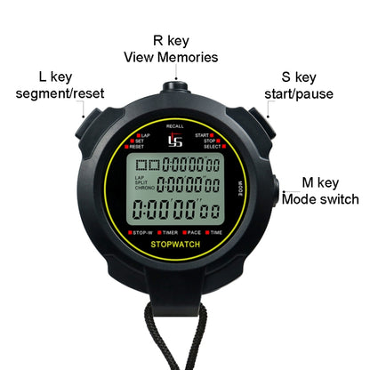 Chronomètre d'entraînement et de compétition YS, Style :, YS-760 60 mémoires (Noir), YS-7120 120 mémoires (Noir), YS-7100 100 mémoires (Noir), YS-710 10 mémoires (Noir), YS-730 30 mémoires (Noir)