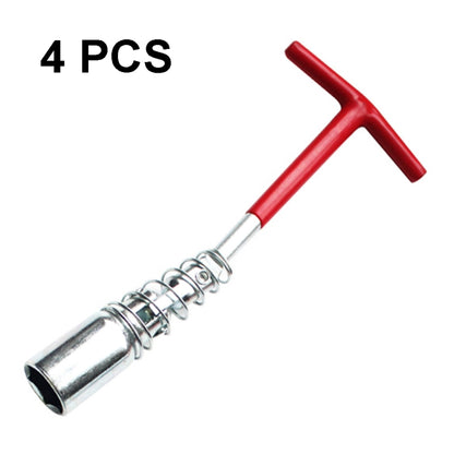 Jeu de 4 clés à douille pour bougies de voiture, outil de démontage universel, style : courte de 16 mm, courte de 21 mm