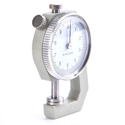 0-10mm Dial Thickness Gauge Leather Paper Thickness Meter Tester, Flat Head, Pointed Head