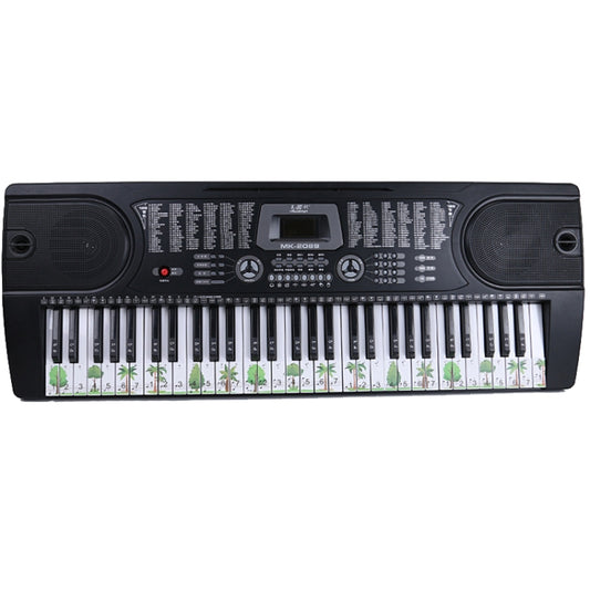 M52 88/76/61/54/49 Keys Piano Keyboard Stickers, Tree, Giraffe