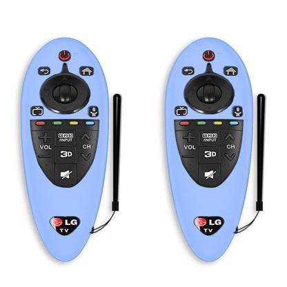 2 PCS Remote Control Dustproof Silicone Protective Cover For LG AN-MR500 Remote Control, Black, Blue, Red, Night Light Blue, Night Light Green