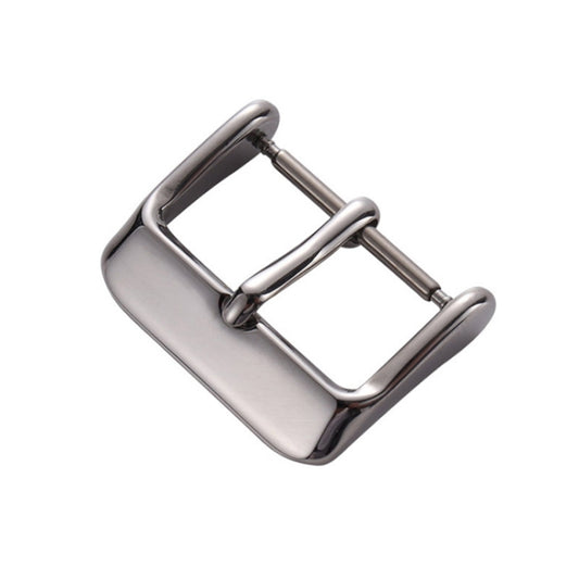 5pcs IP Plated Stainless Steel Pin Buckle Watch Accessories, Color: Silver 12mm, Silver 12mm, Silver 14mm, Silver 16mm, Silver 18mm, Silver 20mm, Rose Gold 12mm, Rose Gold 14mm, Rose Gold 16mm, Rose Gold 18mm, Rose Gold 20mm, Rose Gold 22mm, Gold 12mm