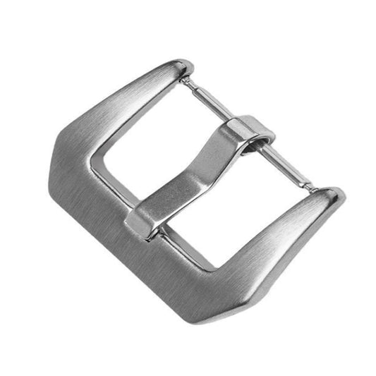 3 boucles ardillon brossées en acier inoxydable pour montres, coloris acier 18 mm, coloris acier 20 mm, coloris acier 22 mm, coloris acier 24 mm, noires 18 mm, noires 20 mm, noires 22 mm