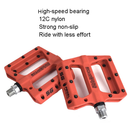 FMFXTR Mountain Bicycle Pedal Nylon Fiber Bearing Non-Slip Pedal