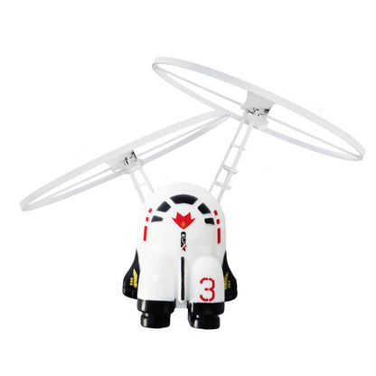 Jouet Lumineux pour Enfants en Acier à Induction, Gyroscope de Robot Aéronef, Astronautes Bleus, Astronaute Rose, Astronautes Blancs, Vaisseau Spatial Cosmique, Explorateur Cosmique