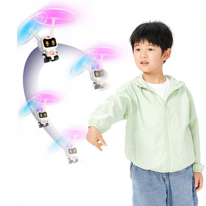 Jouet Lumineux pour Enfants en Acier à Induction, Gyroscope de Robot Aéronef, Astronautes Bleus, Astronaute Rose, Astronautes Blancs, Vaisseau Spatial Cosmique, Explorateur Cosmique