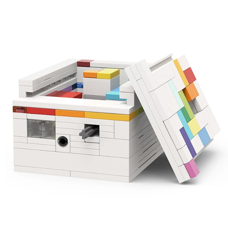 BuildMoc Jouets de blocs à emboîtement boîte de décryptage Rainbow Road, BuildMoc Blocs à emboîtement
