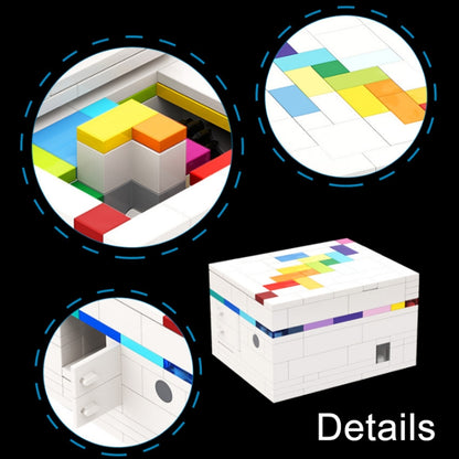 BuildMoc Jouets de blocs à emboîtement boîte de décryptage Rainbow Road, BuildMoc Blocs à emboîtement