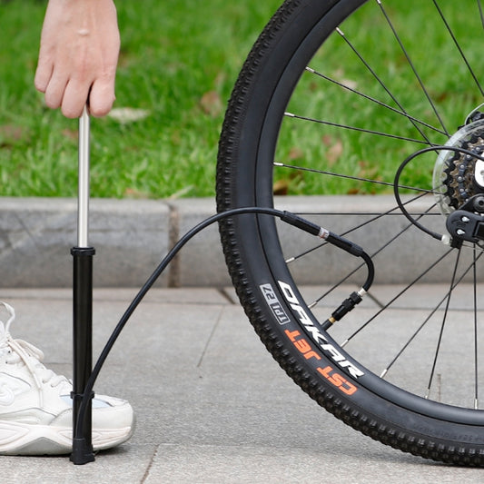 WEST BIKING YP0711122 Pompe à vélo portable haute pression, WEST BIKING YP0711122(Noir), WEST BIKING YP0711122(Argent)