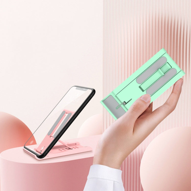 2 PCS K30 Multi-speed Adjustment Desktop Mobile Phone Bracket Notebook Folding Bracket, Pink, White, Green, Black