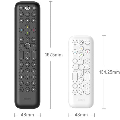 8BitDo Backlit Key Media Remote Control For Xbox, Style:, Long Version (Black)