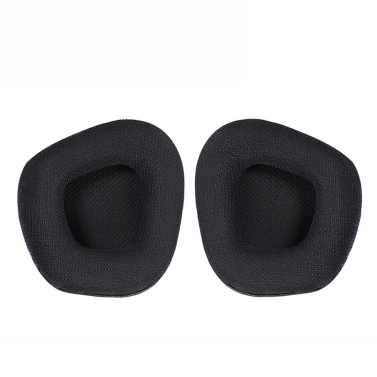 2 coussinets de remplacement pour Corsair Void Pro Elite, style : Coussinet de serre-tête, cuir protéiné noir, grille noire, grille inférieure grise, grille inférieure rouge, grille inférieure jaune, cuir sensoriel noir glacé, cuir d'agneau noir