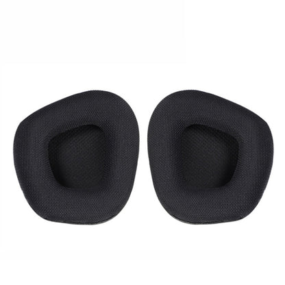 2 coussinets de remplacement pour Corsair Void Pro Elite, style : Coussinet de serre-tête, cuir protéiné noir, grille noire, grille inférieure grise, grille inférieure rouge, grille inférieure jaune, cuir sensoriel noir glacé, cuir d'agneau noir