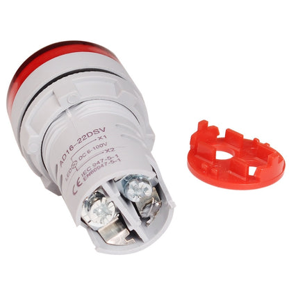 2 PCS DC Voltage Signal Indicator 22mm Round 6-100V Universal Voltmeter, 6-100V White, 6-100V Blue, 6-100V Green, 6-100V Yllow, 6-100V Red