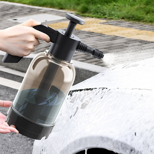Pot de pulvérisation de mousse pour lavage de voiture, pulvérisateur à pression de gaz portable, noir transparent