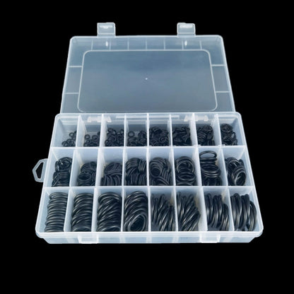 Rubber O-Ring Car Air Conditioning High Temperature Corrosion Resistant Sealing Ring, 740 PCS / Box