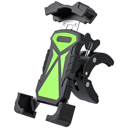 L101+M011 Outdoor Cycling Mechanical Locking Phone Holder, Gray, Black, Blue, Yellow, Red, Green, DIY Color
