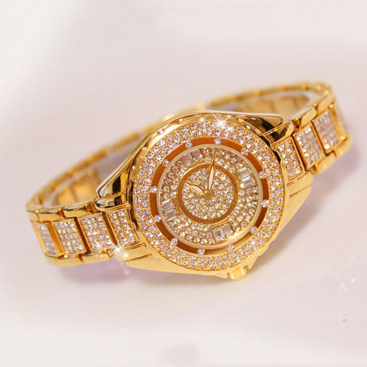 Montre femme BS Bee Sister FA0917L Niche entièrement sertie de diamants, or, argent, or rose