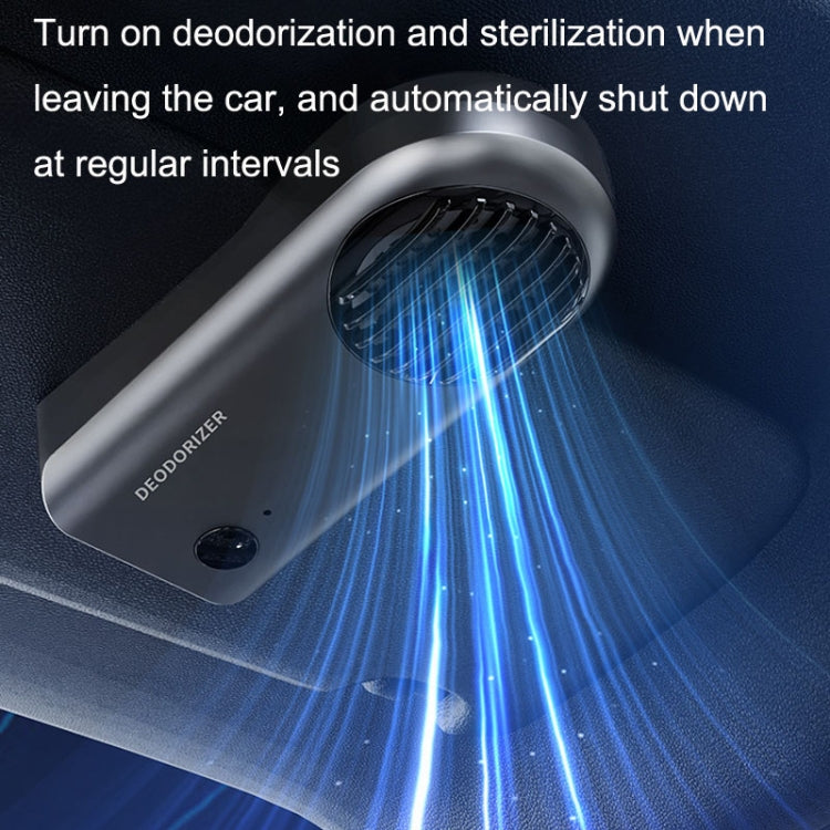 Car Mini Air Purifier Toilet Deodorant Shoe Cabinet Sterilizer, Air Purifier Grey, Air Purifier White