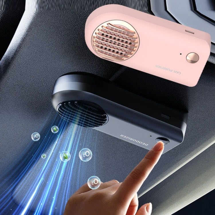 Car Mini Air Purifier Toilet Deodorant Shoe Cabinet Sterilizer, Air Purifier White, Air Purifier Pink, Air Purifier Grey
