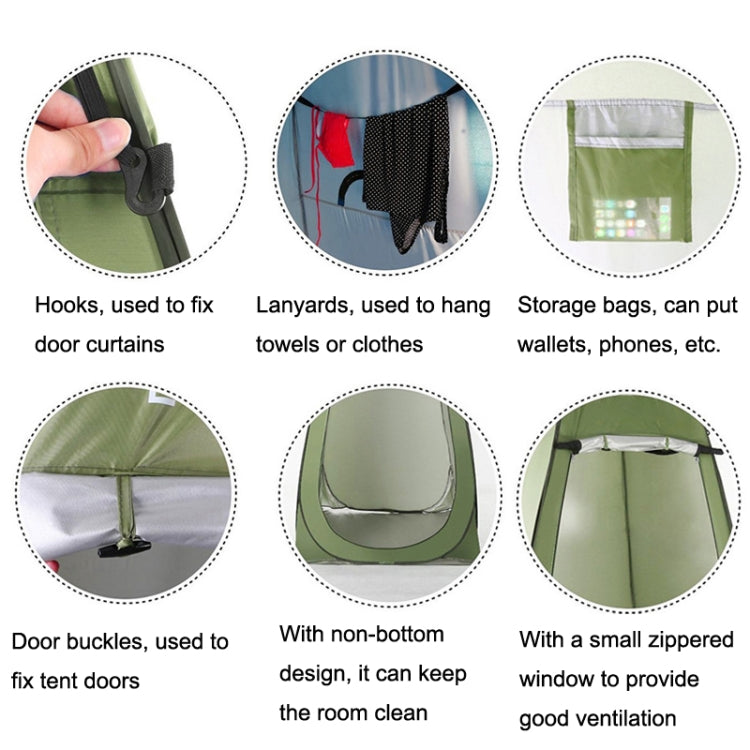 Outdoor Camping Toilet Changing Tent Automatic Shower Bathing Tent, Style:, Single Person, Double Person