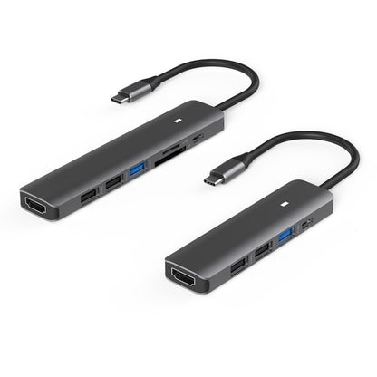 Blueendless Type-C+USB 3.0/2.0+HDMI4K HUB, Specification:, 5 in 1 USB 3.0/2.0, 7 in 1