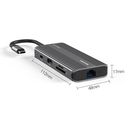 Station d'accueil Blueendless 8K/30Hz Type-C vers Ethernet Gigabit USB3.1