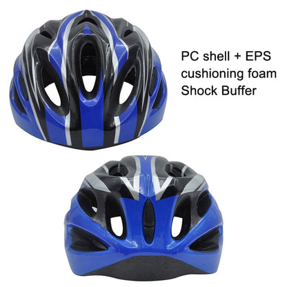 Unisex Cycling Bike One-piece Helmet, White Black Green, Fiber Black, White Orange, Blue Black, Yellow Black, Red Black, White Black
