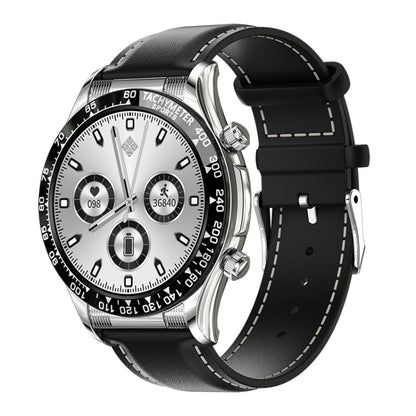 LOANIY E18 Pro Smart Bluetooth Calling Watch with NFC Function, Gold Silicone, Black Leather, Gold Leather, Black Silver Steel, Green Silver Steel