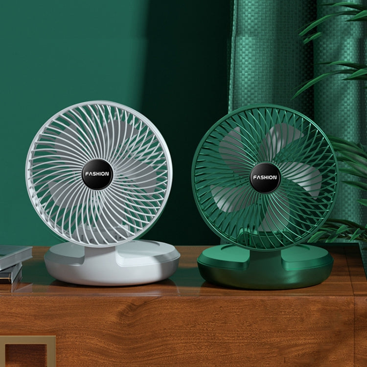 Mini ventilateur de bureau pliable portable pour la maison, 8 pouces blanc, 8 pouces vert