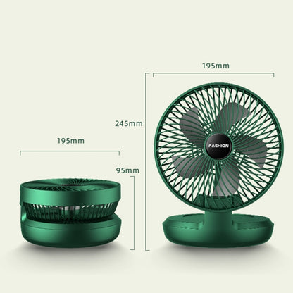 Mini ventilateur de bureau pliable portable pour la maison, 8 pouces blanc, 8 pouces vert
