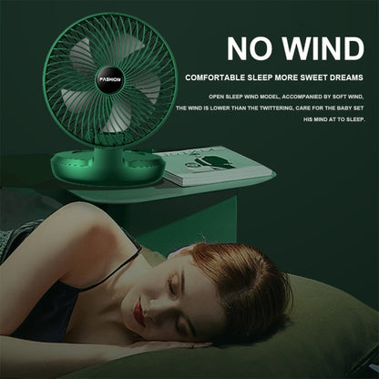Mini ventilateur de bureau pliable portable pour la maison, 8 pouces blanc, 8 pouces vert