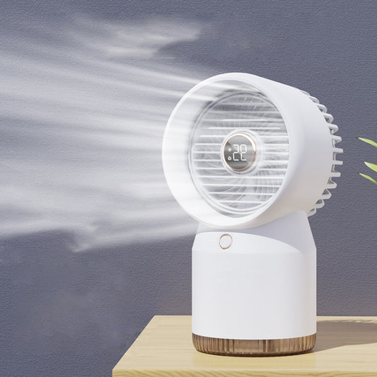 Ventilateur de bureau et de maison à affichage numérique LED et humidificateur à pulvérisation, style : branchement USB direct