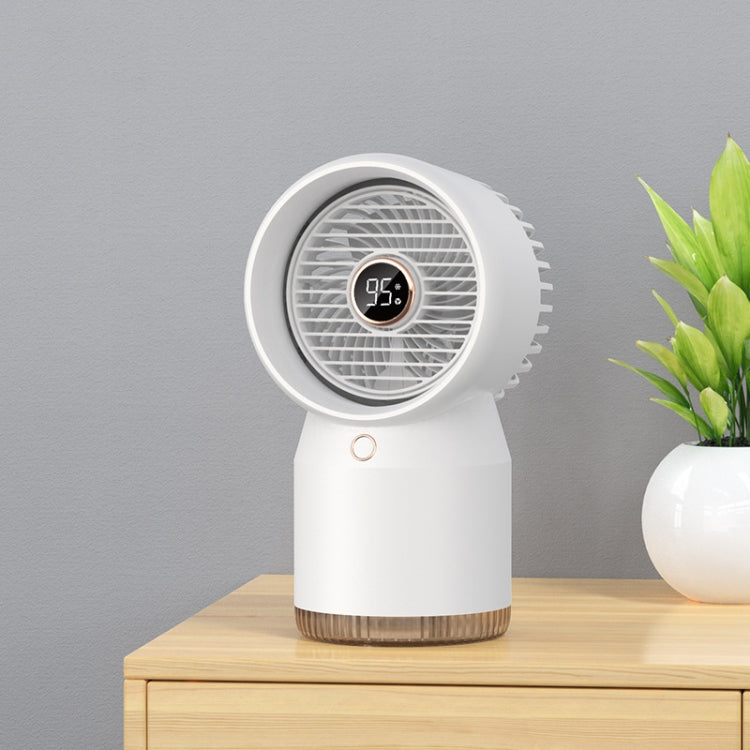 Ventilateur de bureau et de maison à affichage numérique LED et humidificateur à pulvérisation, style : branchement USB direct