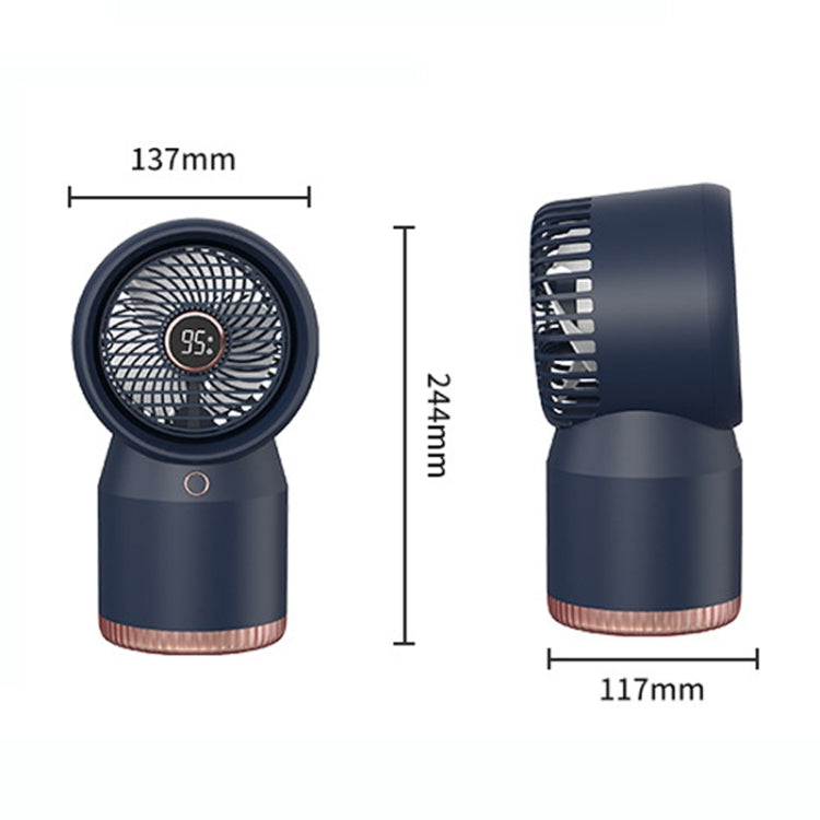 Ventilateur de bureau et de maison à affichage numérique LED et humidificateur à pulvérisation, style : branchement USB direct