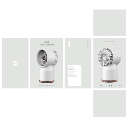 Ventilateur de bureau et de maison à affichage numérique LED et humidificateur à pulvérisation, style : branchement USB direct