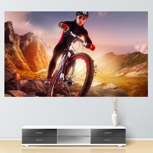 Folding Metal Anti-Light HD Projection Curtain, Size: