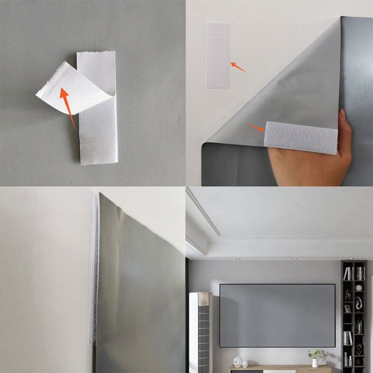 Folding Metal Anti-Light HD Projection Curtain, Size: