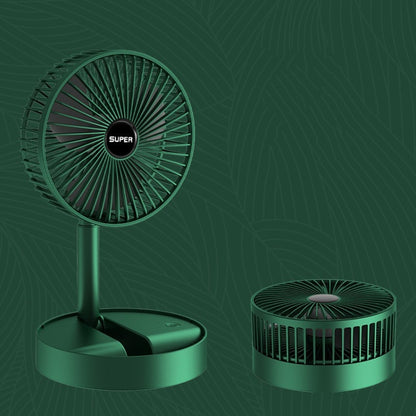 Ventilateur pliant portable Ventilateur sur pied rétractable, Style :, Rechargeable (vert), USB (vert)
