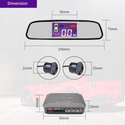 Wireless Radar with LED Display Automatic Alarm Reversing Assist, PZ314W