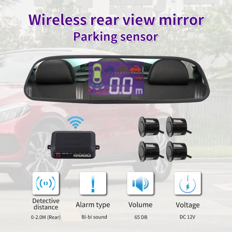 Wireless Radar with LED Display Automatic Alarm Reversing Assist, PZ314W