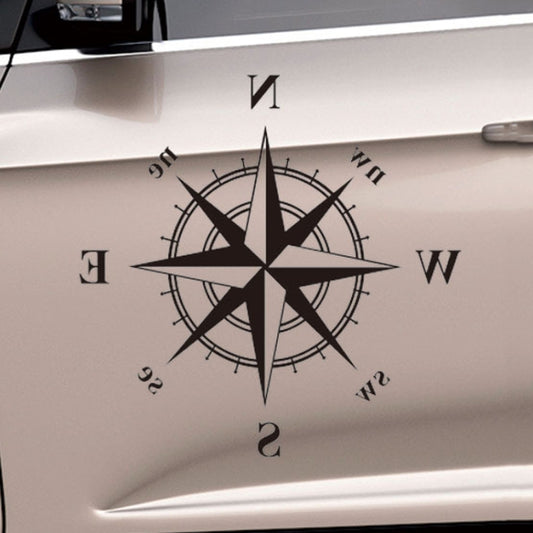 D-336 Auto Kompass Grafik Aufkleber Motorhaube Karosserie Universal Aufkleber, D-336