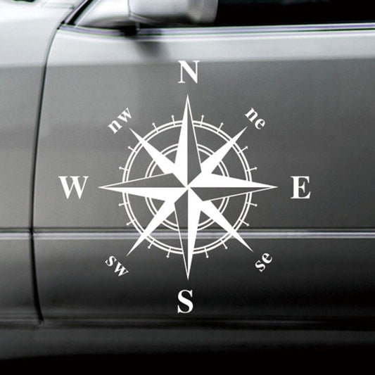 D-336 Auto Kompass Grafik Aufkleber Motorhaube Karosserie Universal Aufkleber, D-336