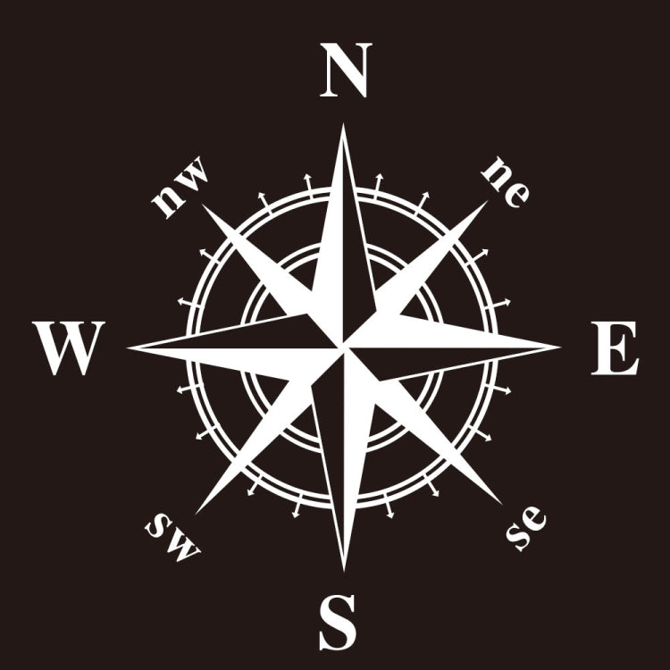 D-336 Car Compass Graphic Sticker Hood Car Body Universal Sticker, D-336
