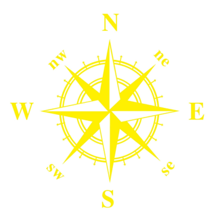 D-336 Car Compass Graphic Sticker Hood Car Body Universal Sticker, D-336